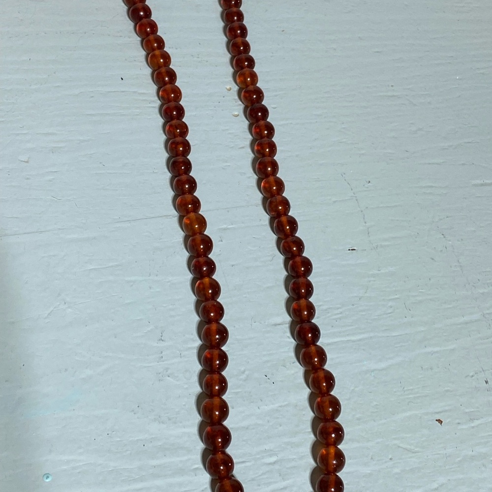 Elegant Brown Beaded Necklace